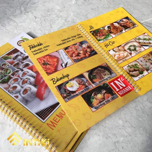 Menu Giấy Nhựa